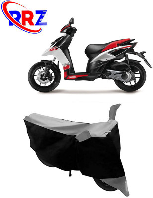 RRZ Waterproof Two Wheeler Cover for Aprilia(SR 125, Black, Grey)