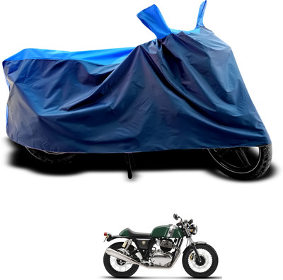 CODOKI Waterproof Two Wheeler Cover for Royal Enfield(Continental GT 650, Black, Blue)