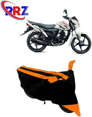 RRZ Waterproof Two Wheeler Cover for Suzuki(Hayate EP, Black, Orange)