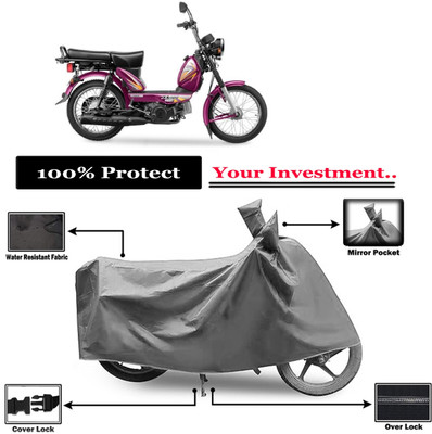Amexride Two Wheeler Cover for TVS(XL 100 Heavy Duty BS6, Grey)