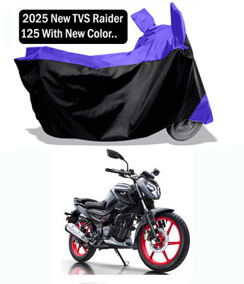 Amexride Two Wheeler Cover for TVS(Raider, Blue, Black)