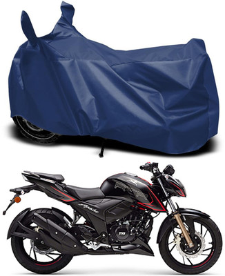 RABABLI Waterproof Two Wheeler Cover for TVS(Apache RTR 200 4V, Blue)