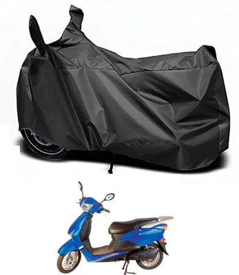 Auto Hub Waterproof Two Wheeler Cover for Avon(E Scoot, Black)