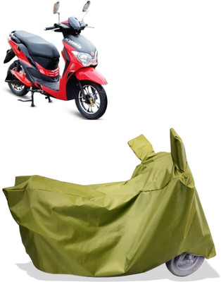 Amexride Two Wheeler Cover for Hero Electric(Electric Dash BS6, Maroon)