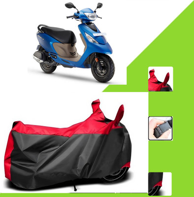 WMIZEXA Two Wheeler Cover for TVS(Black, Red)