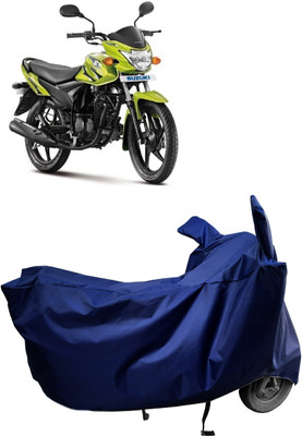 Amexride Two Wheeler Cover for Suzuki(Hayate, Blue)