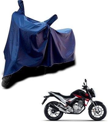 KEDIT Two Wheeler Cover for Honda(CB Twister, Blue)