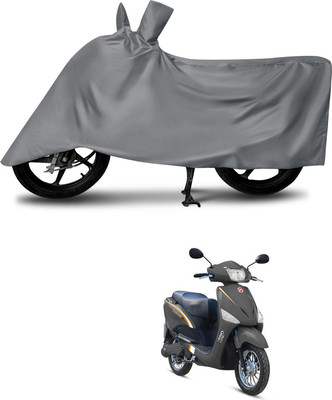 DeepShakshi AUTOMOTIVE Waterproof Two Wheeler Cover for Hero(Electric Optima Li, Grey)