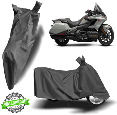 Autoinnovation Waterproof Two Wheeler Cover for Honda(Gold Wing, Grey)