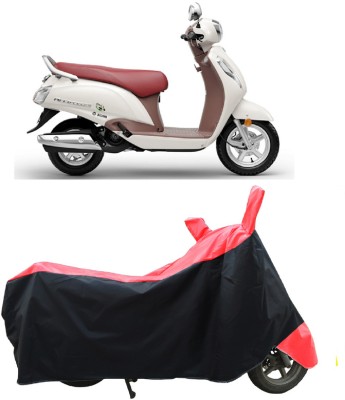 Coxtor Waterproof Two Wheeler Cover for Suzuki(Access SE, Red)