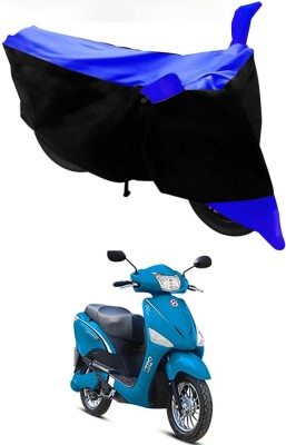 Genipap Two Wheeler Cover for Hero(Electric Optima, Blue, Black)