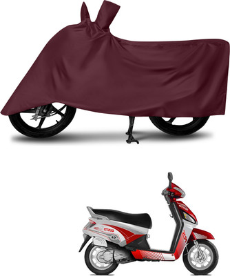 aosis Two Wheeler Cover for Mahindra(Gusto Electric, Maroon)