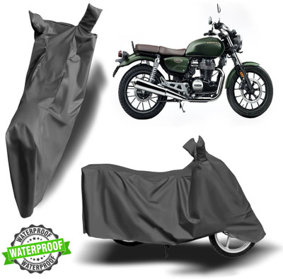 Autoinnovation Waterproof Two Wheeler Cover for Honda(Hness CB350, Grey)