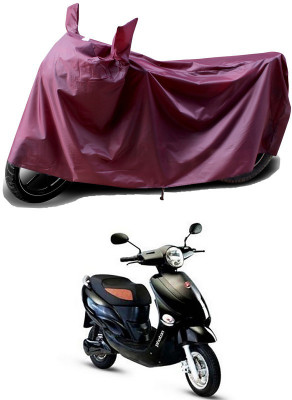 THE REAL ARV Waterproof Two Wheeler Cover for Hero Electric(Electric Photon BS6, Maroon)