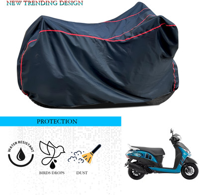 ANTHUB Waterproof Two Wheeler Cover for Yamaha(Alpha, Black)