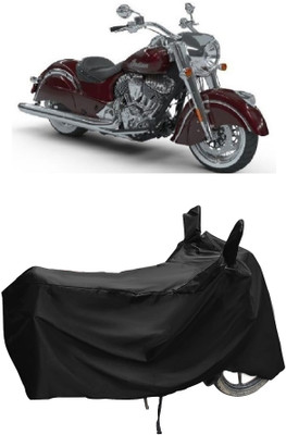 Autoprime Two Wheeler Cover for Indian(Chief Classic, Black)