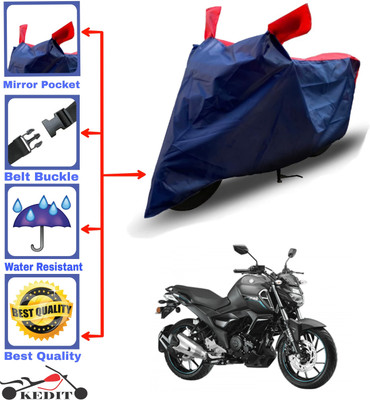 AASHTIK MART Two Wheeler Cover for Yamaha(FZ-S, Red, Blue)