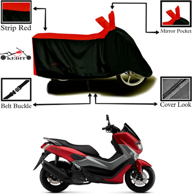 AASHTIK MART Two Wheeler Cover for Yamaha(Aerox 155 Maxi BS6, Red, Black)