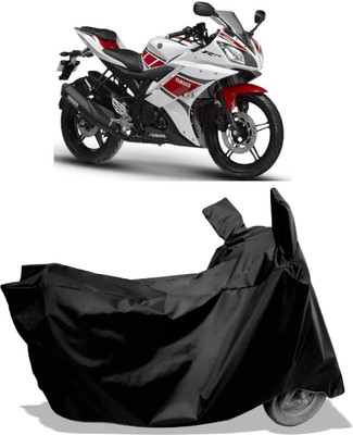 Amexride Two Wheeler Cover for Yamaha(YZF-R15 V2, Black)