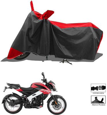 Mdstar Waterproof Two Wheeler Cover for Bajaj(Pulsar NS200 BS6, Red, Black)