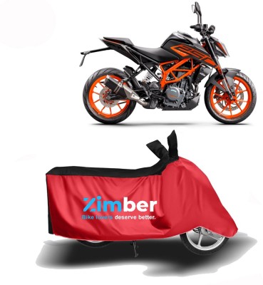 AutoRash Two Wheeler Cover for KTM(250 Duke, Red, Black)