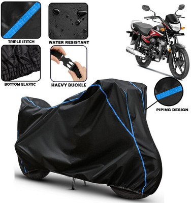 AutoGalaxy Two Wheeler Cover for Honda(CB Shine, Black)