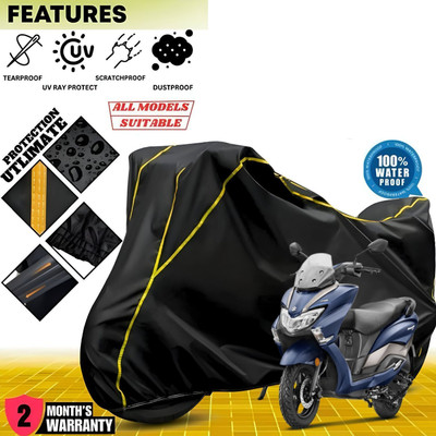 OliverX Waterproof Two Wheeler Cover for Suzuki(Burgman Street, Black)