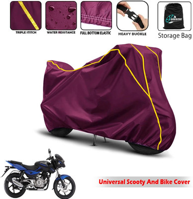 AUTOBIRSA Waterproof Two Wheeler Cover for Bajaj(Pulsar 180 DTS-i, Maroon)
