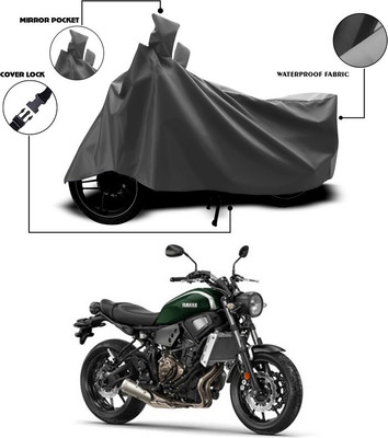 ANTHUB Waterproof Two Wheeler Cover for Yamaha(Grey)