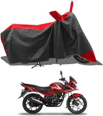 KEDIT Two Wheeler Cover for Bajaj(Discover 150 f, Red)