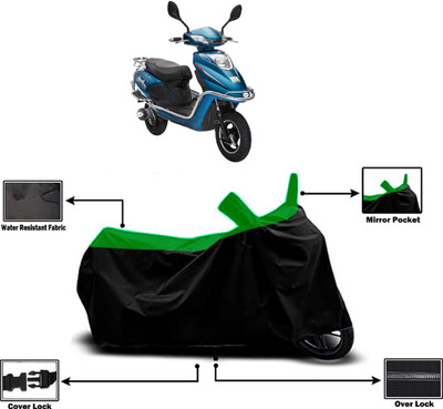 Amexride Two Wheeler Cover for Tunwal(Sport 63 48V, Green)