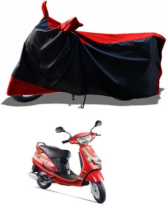 AESTRYD Two Wheeler Cover for TVS(Flame 125, Red)