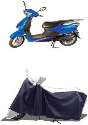 SUGASHRI Waterproof Two Wheeler Cover for Avon(E Scoot, White, Blue)