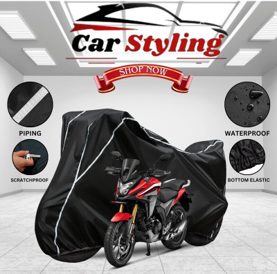 OliverX Waterproof Two Wheeler Cover for Honda(CB, Black, White)