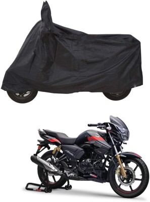 CODOKI Waterproof Two Wheeler Cover for TVS(Apache RTR 180, Black)