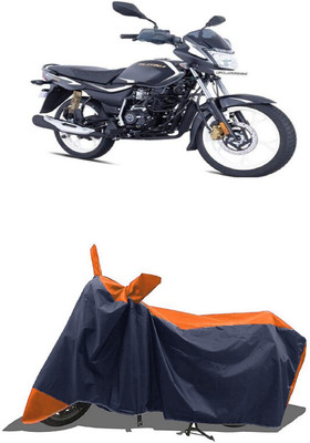 SUGASHRI Waterproof Two Wheeler Cover for Bajaj(Platina 110, Orange, Blue)