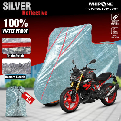 Whipone Waterproof Two Wheeler Cover for BMW(G 310 R, Silver)