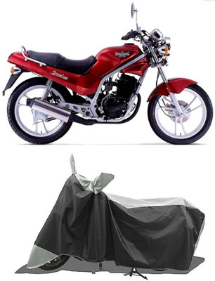 GROFATIK Two Wheeler Cover for Kinetic(GF 170, Grey)
