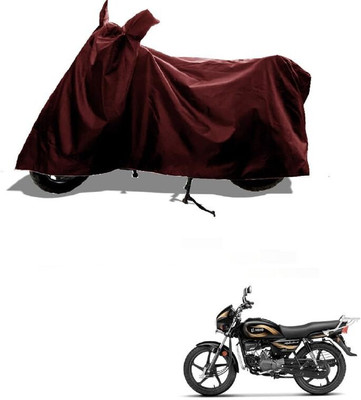 KEDIT Two Wheeler Cover for Hero(MotoCorp Splendor Plus, Maroon)