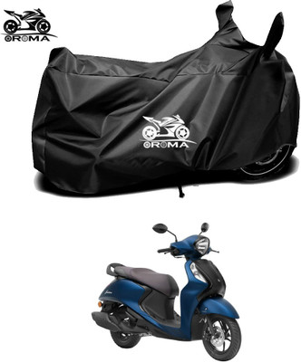THE REAL ARV Waterproof Two Wheeler Cover for Yamaha(Fascino 125, Black)