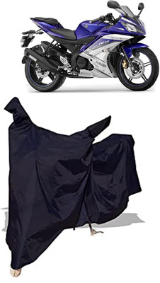 Amexride Two Wheeler Cover for Yamaha(YZF-R15 V2 BS6, Black)