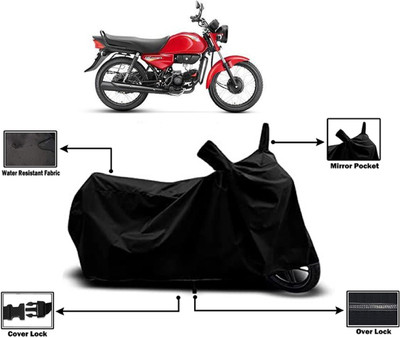 Amexride Two Wheeler Cover for Hero(HF Dawn BS6, Black)