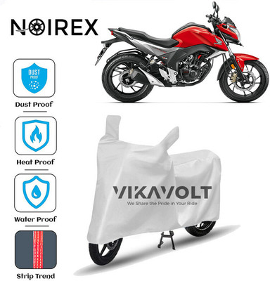 NOIREX Waterproof Two Wheeler Cover for Honda(CB Hornet 160R, Silver)