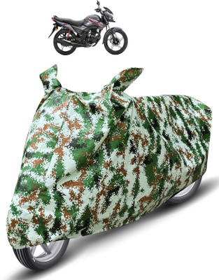 Auto Hub Waterproof Two Wheeler Cover for Honda(SP 125, Green)