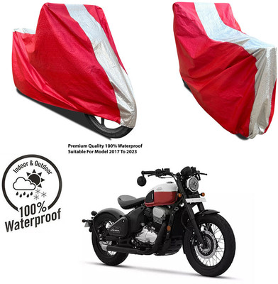 AutoGalaxy Waterproof Two Wheeler Cover for Suzuki(Gixxer Special Edition, Silver, Red)