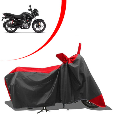 GOSHIV-car and bike accessories Waterproof Two Wheeler Cover for Hero(Glamour i3s, Black, Red)