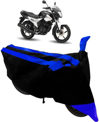 MMSSTAR Waterproof Two Wheeler Cover for Hero(HF Dawn, Black, Blue)