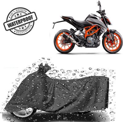 ROYAL AUTO MART Waterproof Two Wheeler Cover for KTM(390 Duke, Grey)