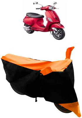 KASHYAP ENTERPRISE Waterproof Two Wheeler Cover for Piaggio(Vespa SXL, Black, Orange)