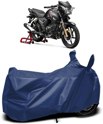 AASHTIK MART Two Wheeler Cover for TVS(Apache RTR 160, Blue)